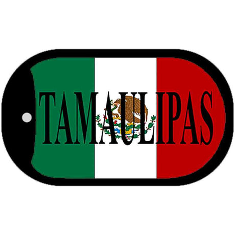 Tamaulipas Mexico Flag Metal Novelty Dog Tag Necklace DT-3444