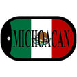 Michoacan Mexico Flag Metal Novelty Dog Tag Necklace DT-3447