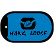 Hang Loose Novelty Metal Dog Tag Necklace DT-3453