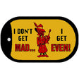 Dont Get Mad Novelty Metal Dog Tag Necklace DT-348