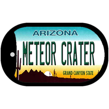 Arizona Meteor Crater Novelty Metal Dog Tag Necklace