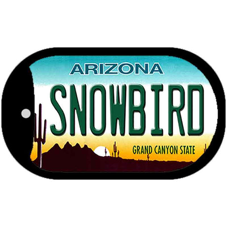 Snowbird Arizona Novelty Metal Dog Tag Necklace DT-3562