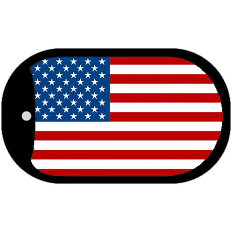 American Flag Metal Novelty Dog Tag Necklace DT-3566