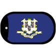 Connecticut State Flag Metal Novelty Dog Tag Necklace DT-3572