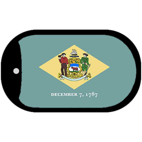 Delaware State Flag Metal Novelty Dog Tag Necklace DT-3573