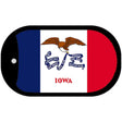 Iowa State Flag Metal Novelty Dog Tag Necklace DT-3579