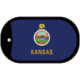 Kansas State Flag Metal Novelty Dog Tag Necklace DT-3580