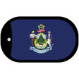 Maine State Flag Metal Novelty Dog Tag Necklace DT-3583