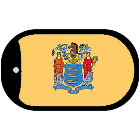 New Jersey State Flag Metal Novelty Dog Tag Necklace DT-3593