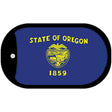Oregon State Flag Metal Novelty Dog Tag Necklace DT-3598