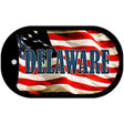 Delaware Metal Novelty Dog Tag Necklace DT-3619