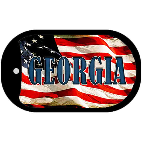 Georgia Metal Novelty Dog Tag Necklace DT-3621