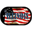 Illinois Metal Novelty Dog Tag Necklace DT-3624