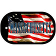 Massachusetts Metal Novelty Dog Tag Necklace DT-3632