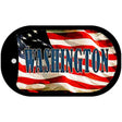 Washington Metal Novelty Dog Tag Necklace DT-3658