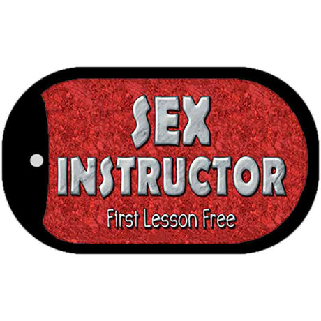 Sex Instructors Novelty Metal Dog Tag Necklace DT-366