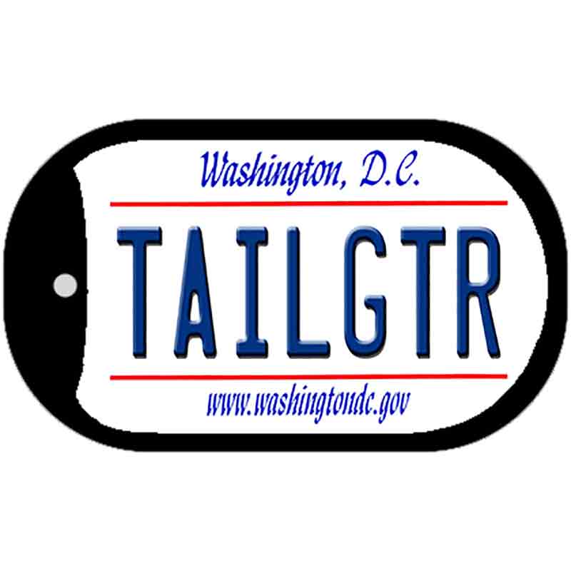 Tailgtr Washington DC Novelty Metal Dog Tag Necklace DT-3673