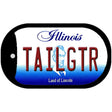 Tailgtr Illinois Novelty Metal Dog Tag Necklace DT-3676