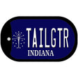 Tailgtr Indiana Novelty Metal Dog Tag Necklace DT-3677