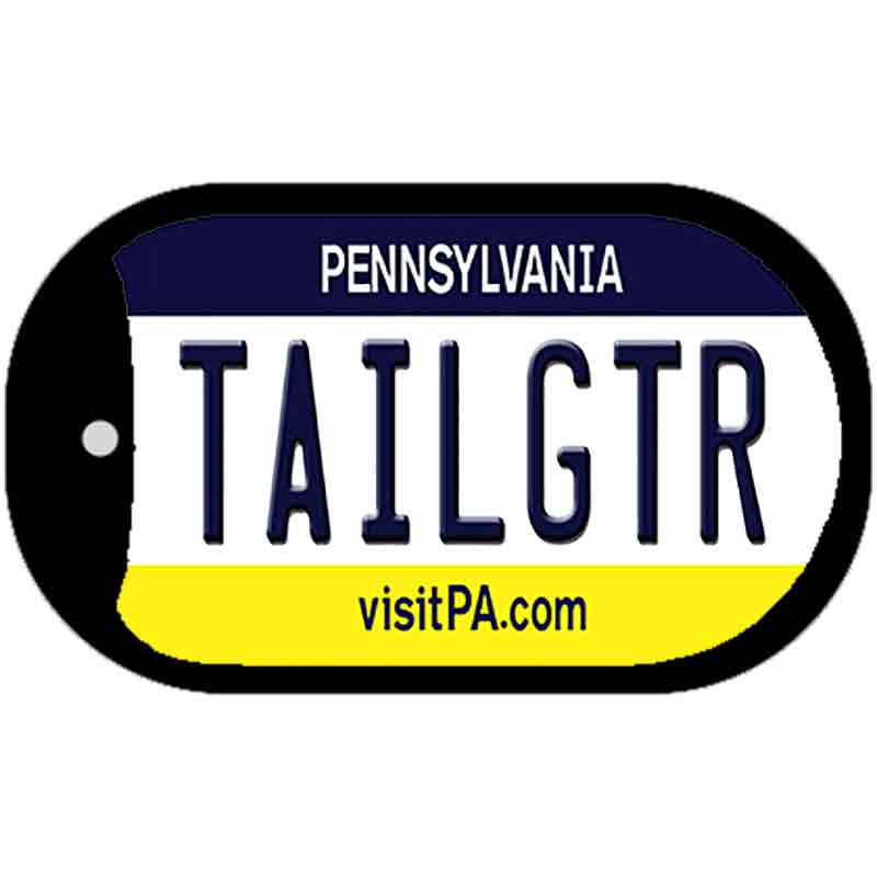 Tailgtr Pennsylvania Novelty Metal Dog Tag Necklace DT-3687