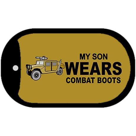 Son Wears Combat Boots Novelty Metal Dog Tag Necklace DT-3731