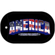 America Metal Novelty Dog Tag Necklace DT-3734