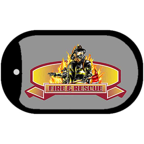 Fire Rescue Novelty Dog Tag Necklace DT-3737