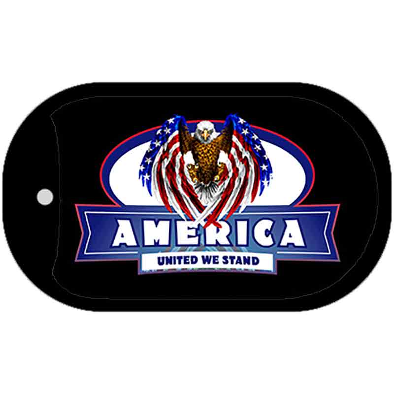 America United Metal Novelty Dog Tag Necklace DT-3738