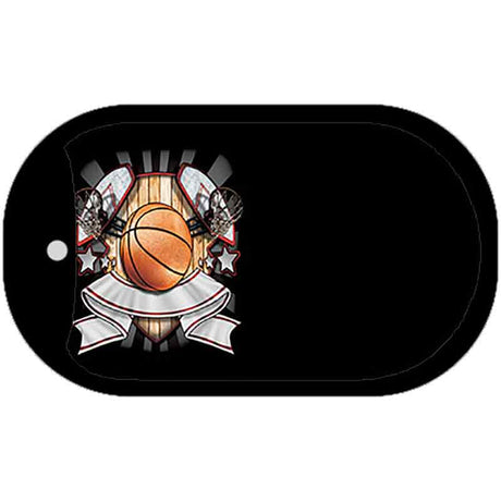 Basketball Banner Offset Novelty Metal Dog Tag Necklace DT-3790