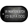 Id Buy A Dog Novelty Metal Dog Tag Necklace DT-383