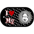 I Love My Akita Novelty Metal Dog Tag Necklace DT-3887