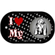 I Love My Basset Hound Novelty Metal Dog Tag Necklace DT-3889