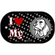 I Love My Beagle Novelty Metal Dog Tag Necklace DT-3890