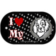 I Love My Cavalier King Charles Novelty Metal Dog Tag Necklace DT-3899