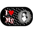 I Love My Collie Novelty Metal Dog Tag Necklace DT-3904