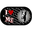 I Love My Great Dane Novelty Metal Dog Tag Necklace DT-3910