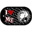 I Love My Mastiff Novelty Metal Dog Tag Necklace DT-3915