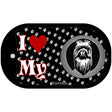 I Love My Pekingese Novelty Metal Dog Tag Necklace DT-3920