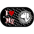 I Love My Vizsla Novelty Metal Dog Tag Necklace DT-3931