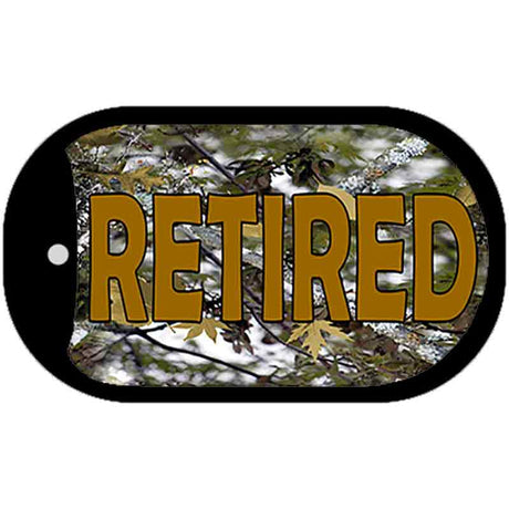 Retired Camo Novelty Metal Dog Tag Necklace DT-3938