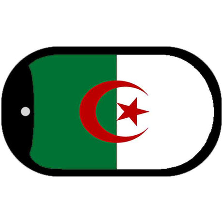 Algeria Flag Scroll Metal Novelty Dog Tag Necklace DT-3955