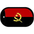 Angola Flag Scroll Metal Novelty Dog Tag Necklace DT-3957