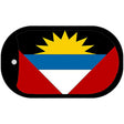 Antigua Barbuda Flag Scroll Metal Novelty Dog Tag Necklace DT-3961