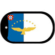 Azores Flag Scroll Metal Novelty Dog Tag Necklace DT-3967