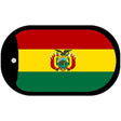 Bolivia Flag Scroll Metal Novelty Dog Tag Necklace DT-3975