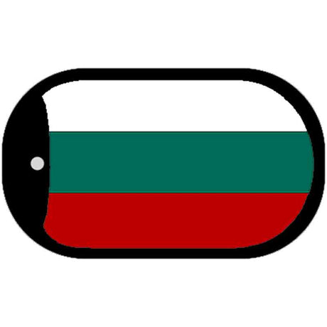 Bulgaria Flag Scroll Metal Novelty Dog Tag Necklace DT-3981