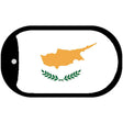 Cyprus Flag Scroll Metal Novelty Dog Tag Necklace DT-4002