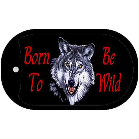 Born to Be Wild Novelty Metal Dog Tag Necklace DT-400