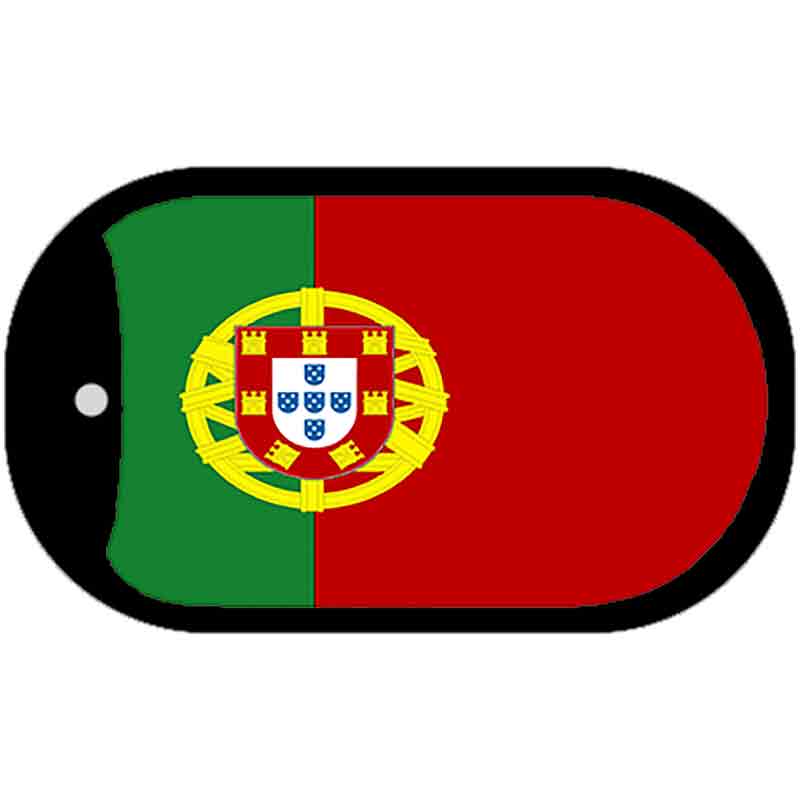 Portugal Flag Metal Novelty Dog Tag Necklace DT-4069