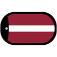 Latvia Flag Metal Novelty Dog Tag Necklace DT-4073